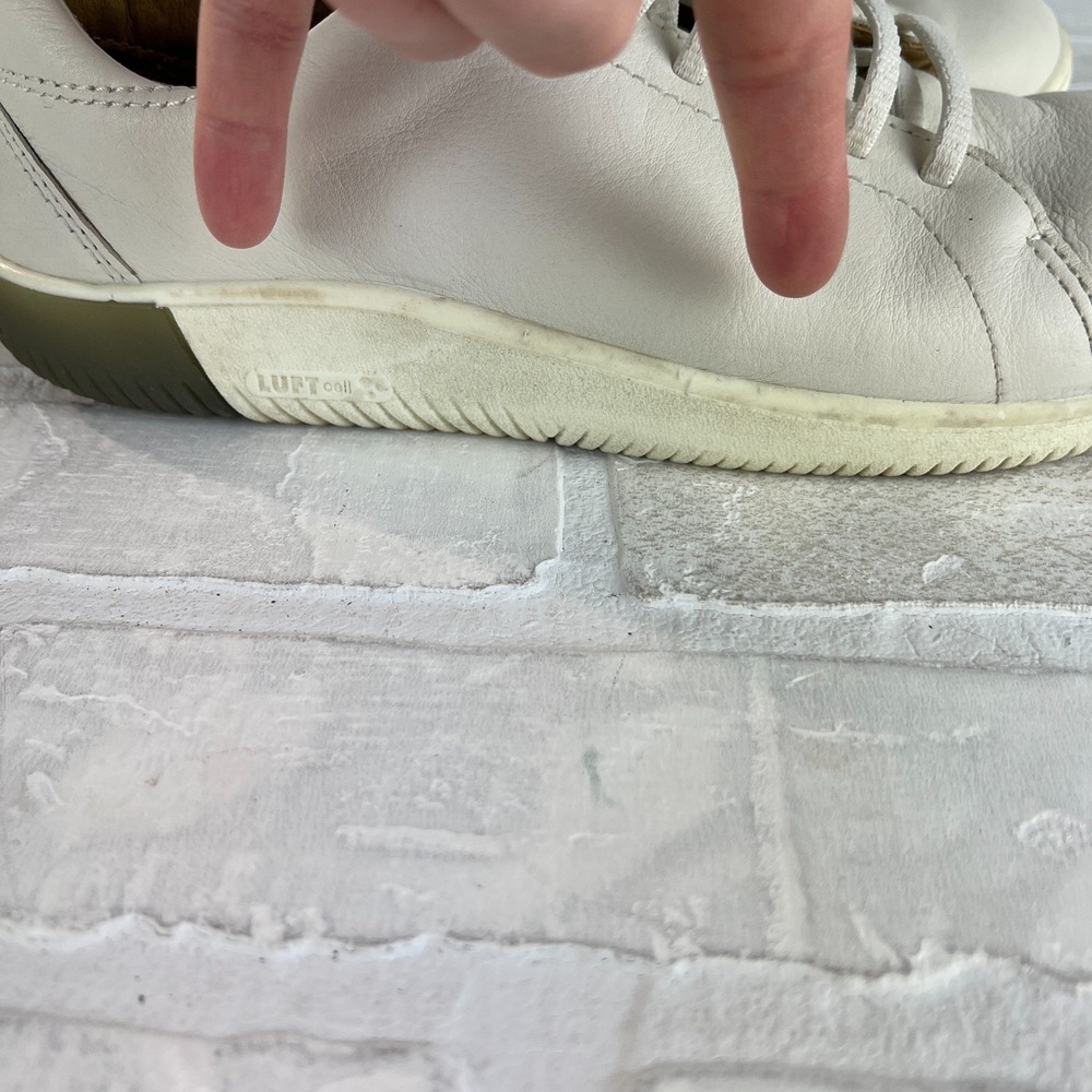 Keen KNX Leather Sneakers Womens 11 White Minimalist No Tie Lace Casual Neutral - Picture 11 of 14